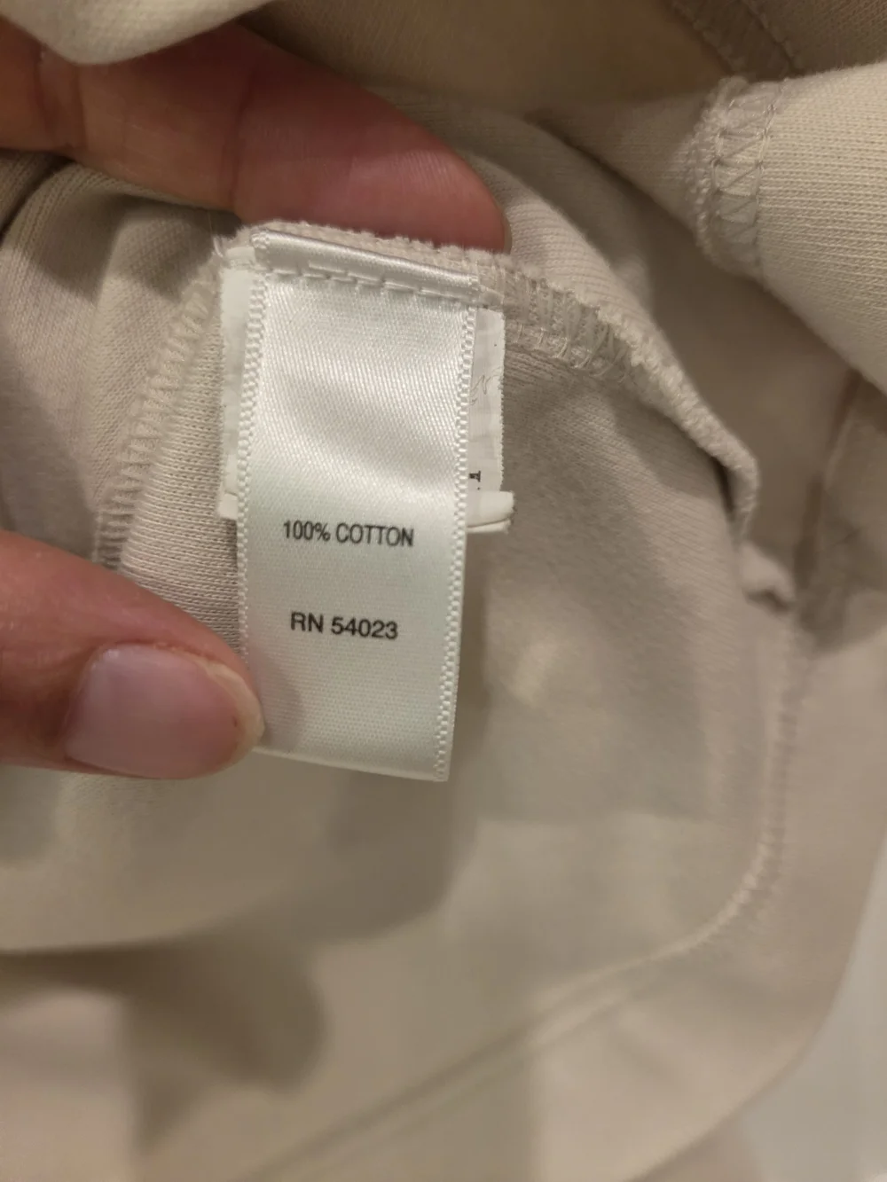 Banana Republic Cream Long Sleeve Polo with Gray Chest Stripes Mens Large